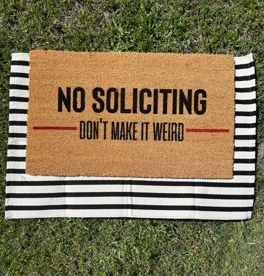 No soliciting